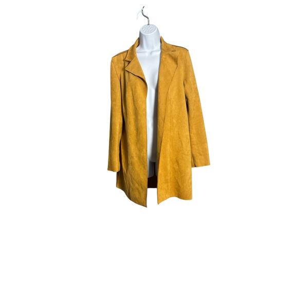 Philosophy Faux Suede Duster Jacket Coat Mustard
Yellow Open Front - Picture 1 of 6